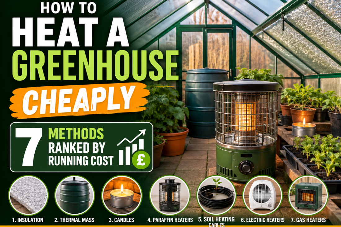 How to Heat a Greenhouse Cheaply: 7 Methods Ranked by Running Cost