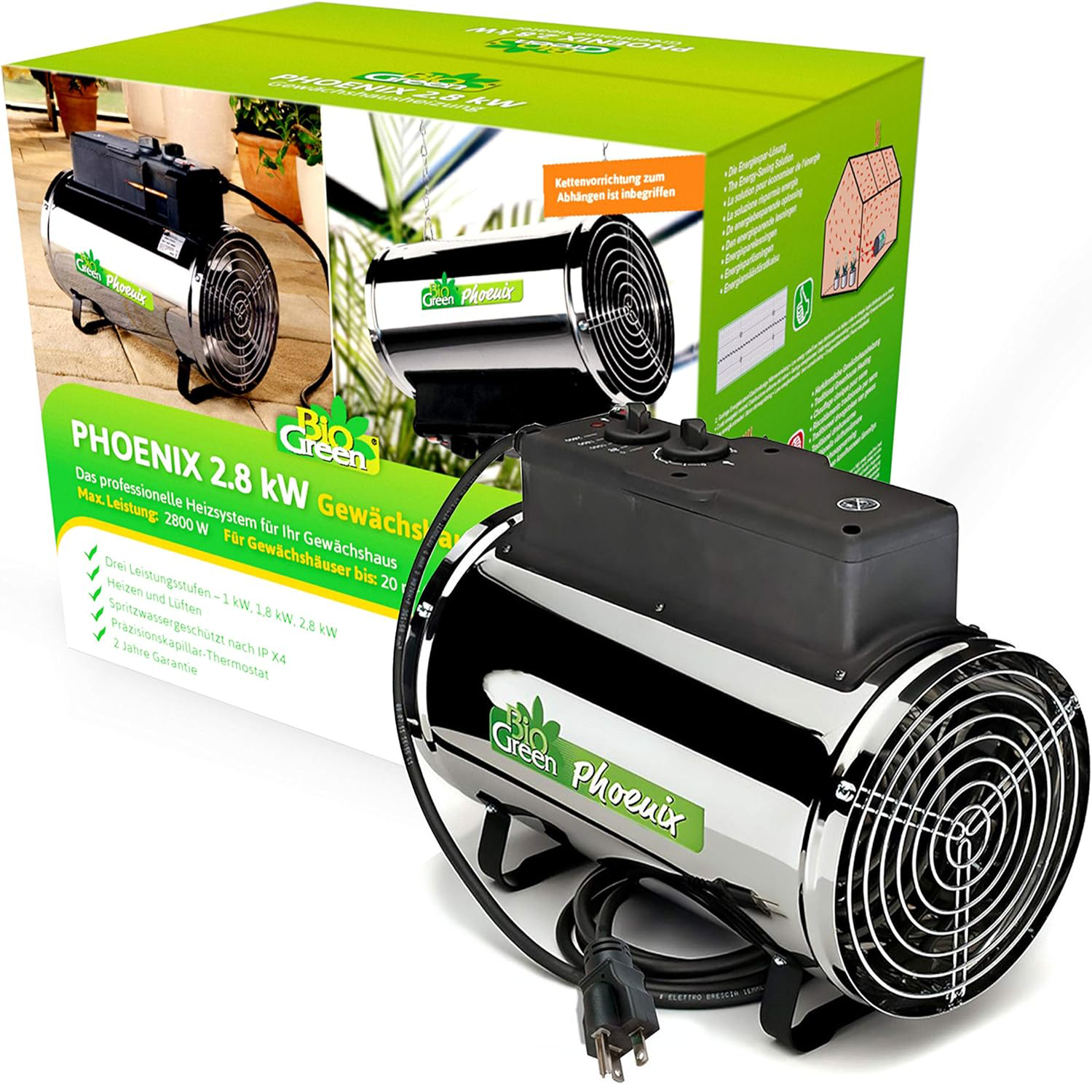 Phoenix 2.8kW Greenhouse Heater
