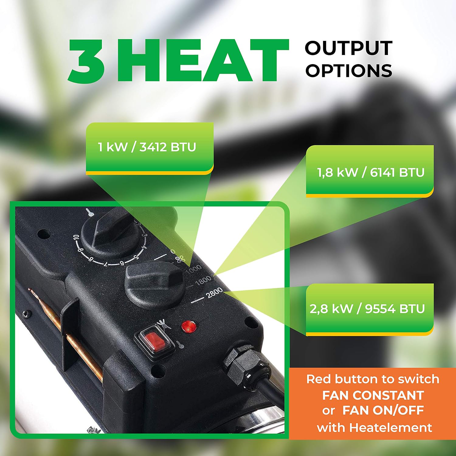 Phoenix 2.8kW Greenhouse Heater