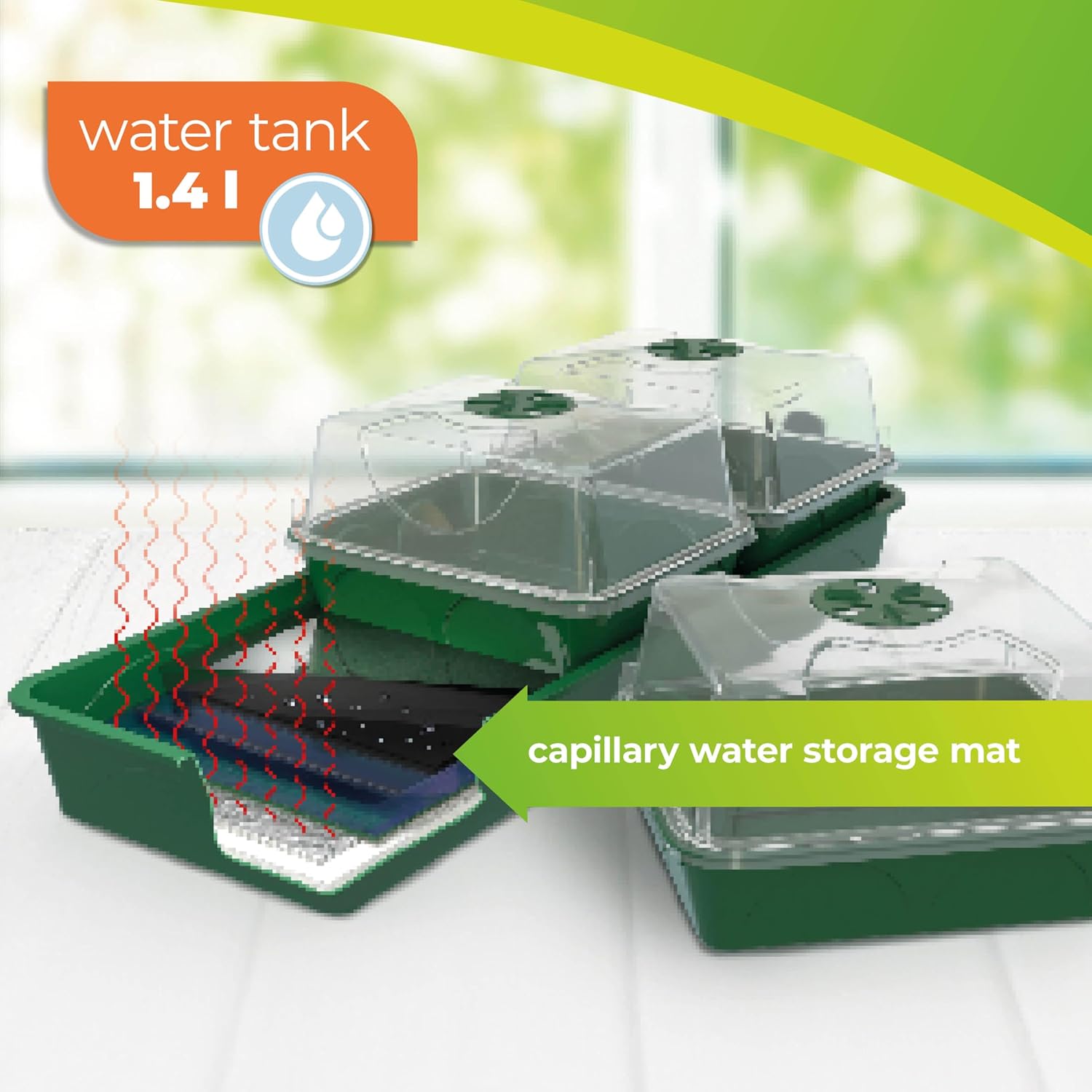 Hollandia Heated Propagator with Water Tank