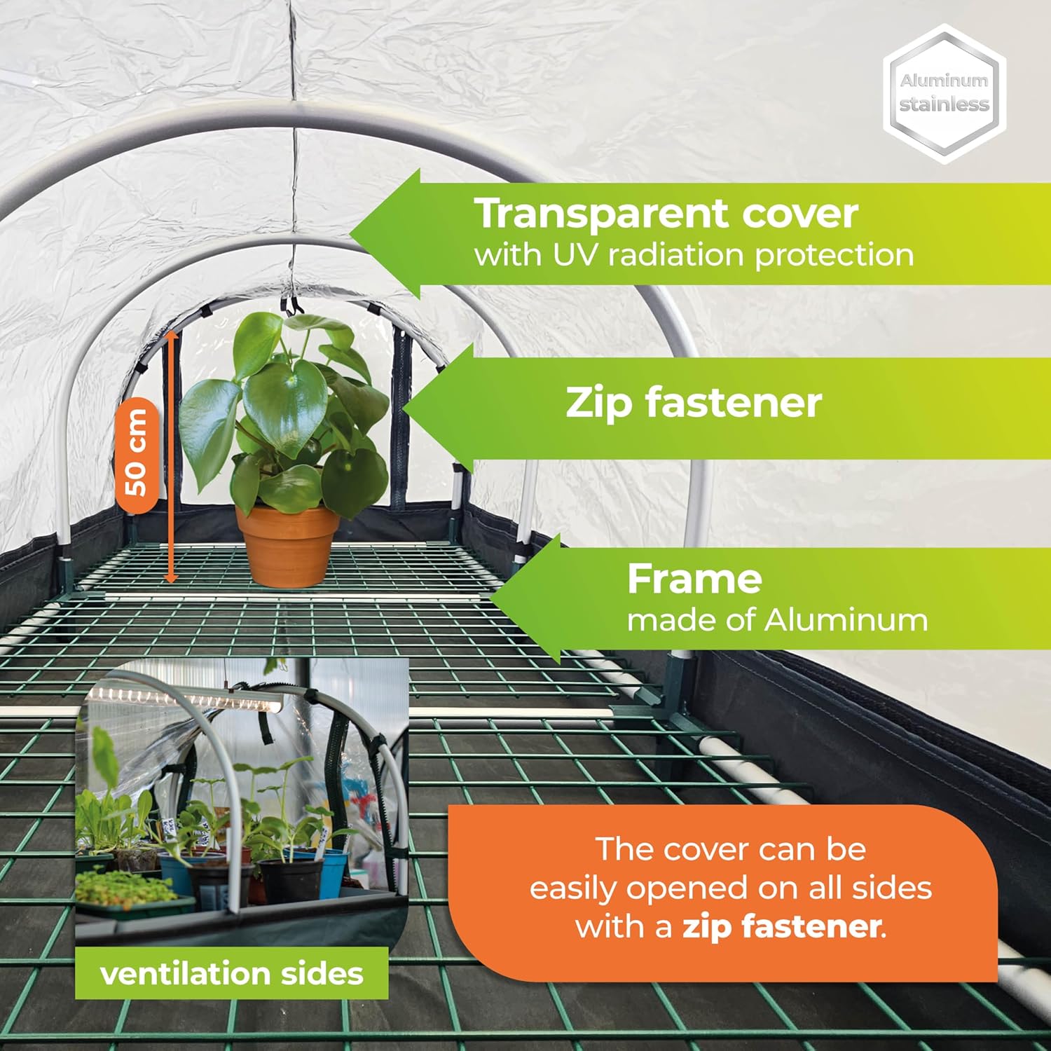 Jumbo Heated Propagator with Thermostat