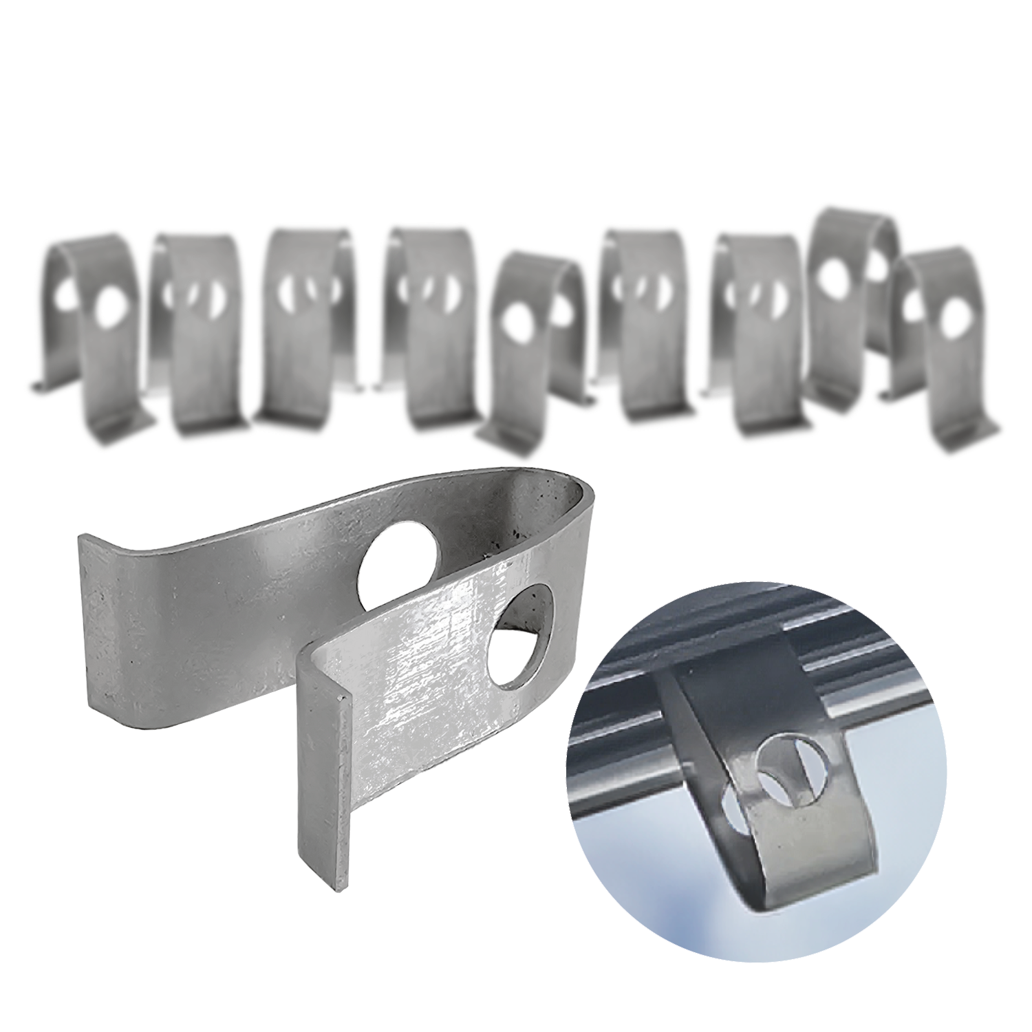 V-Hook Spring Clips (10-pack)