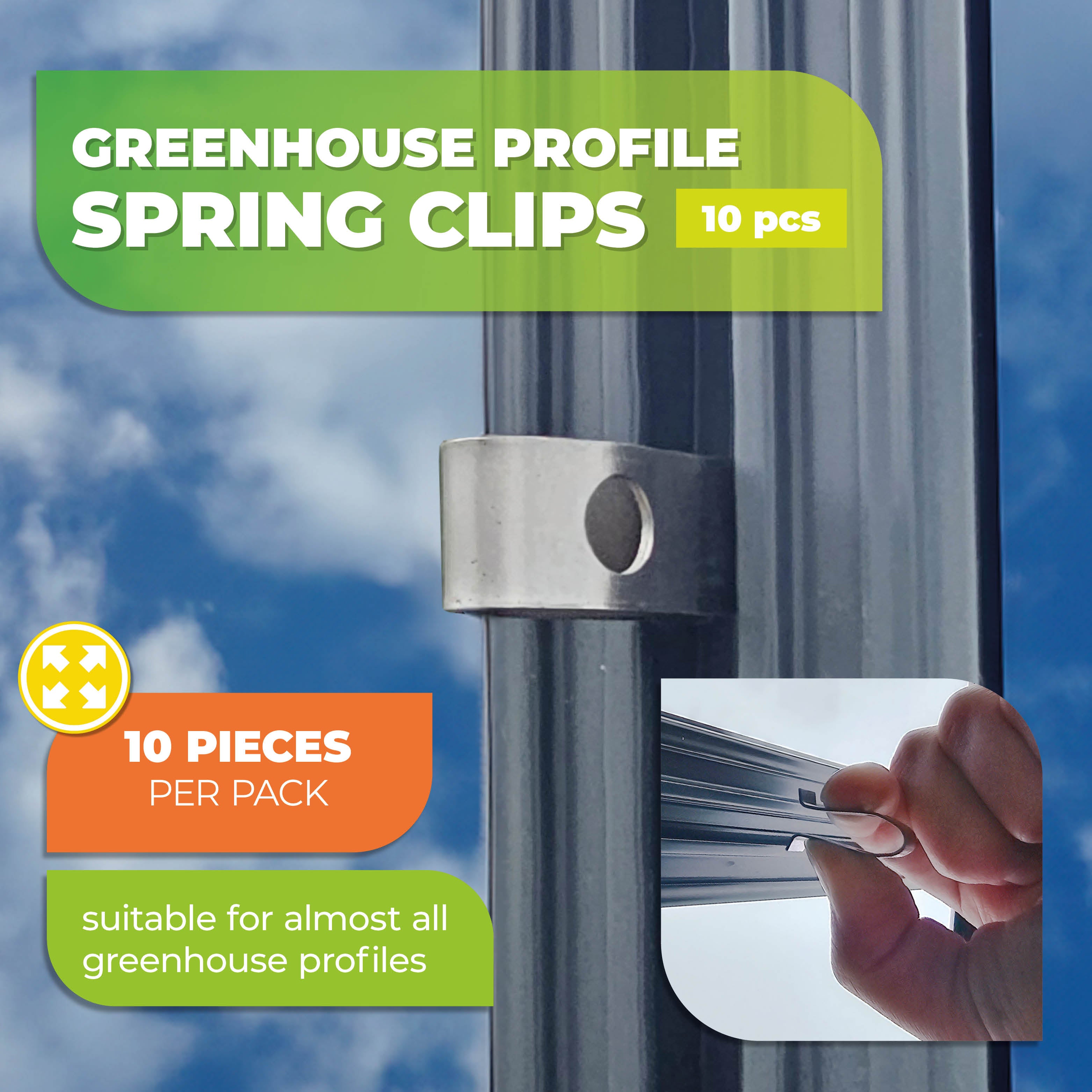 V-Hook Spring Clips (10-pack)