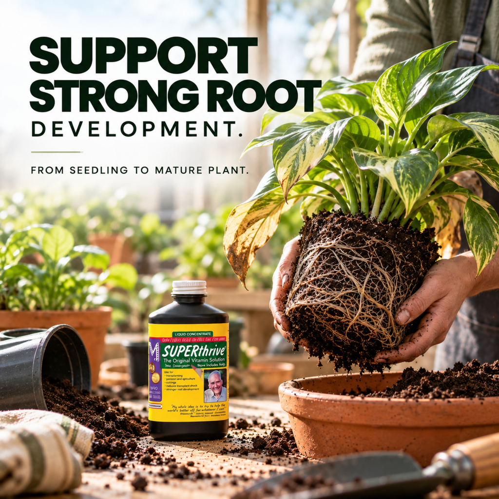 Superthrive Plant Nutrient – Vitamin B1 Plant Food for Root Development & Growth