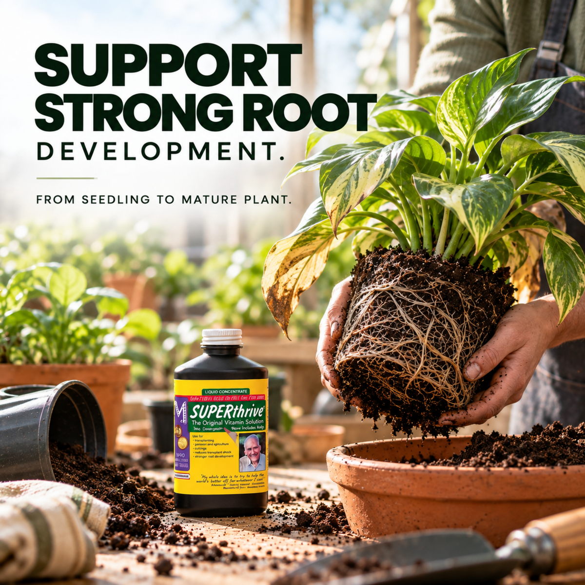 Superthrive Plant Nutrient – Vitamin B1 Plant Food for Root Development & Growth