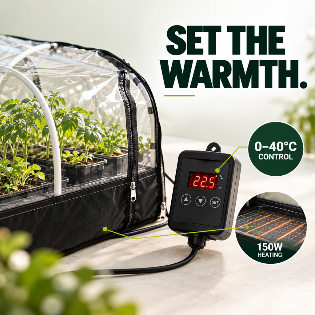 Bio Green JP-H/GB Heated Propagator with Thermostat – 150W