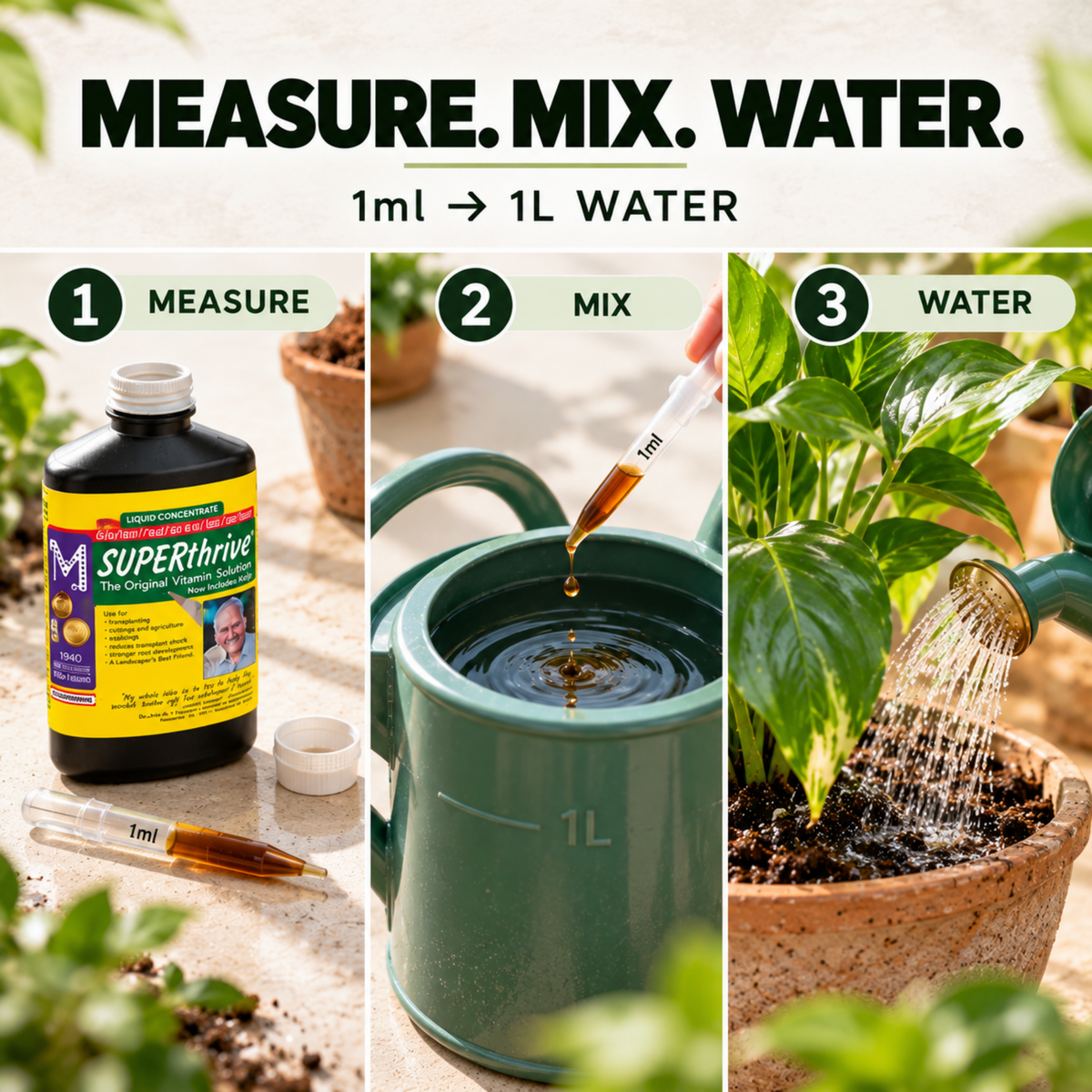 Superthrive Plant Nutrient – Vitamin B1 Plant Food for Root Development & Growth