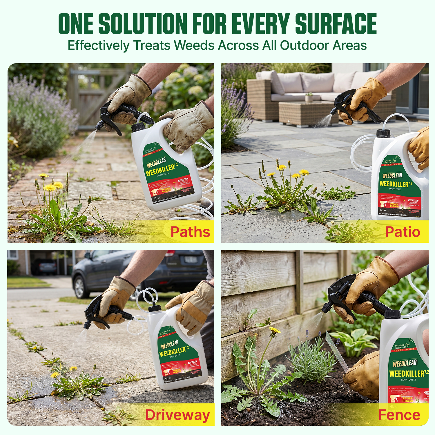 WeedClear Weedkiller 7.2 – 4L Ready-to-Use