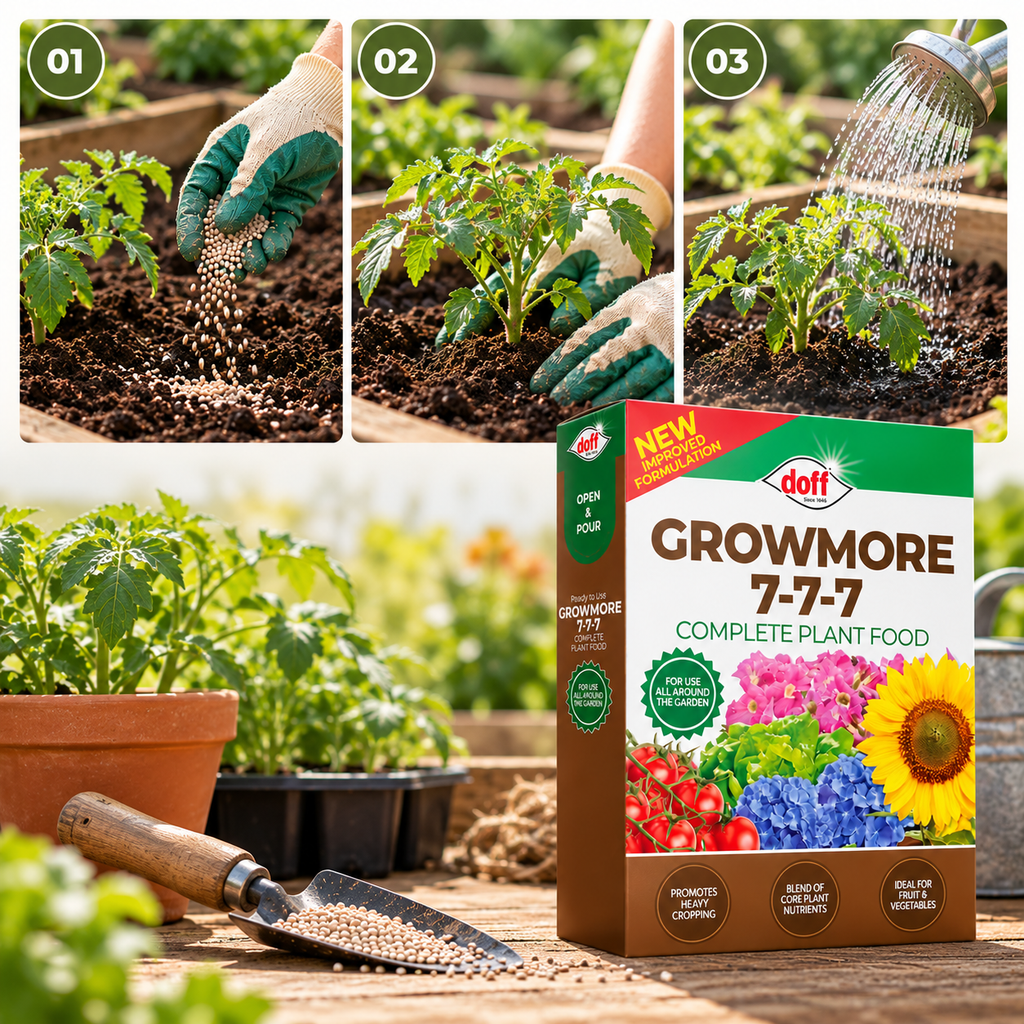 Doff Growmore Fertiliser 2kg – Balanced Garden Feed