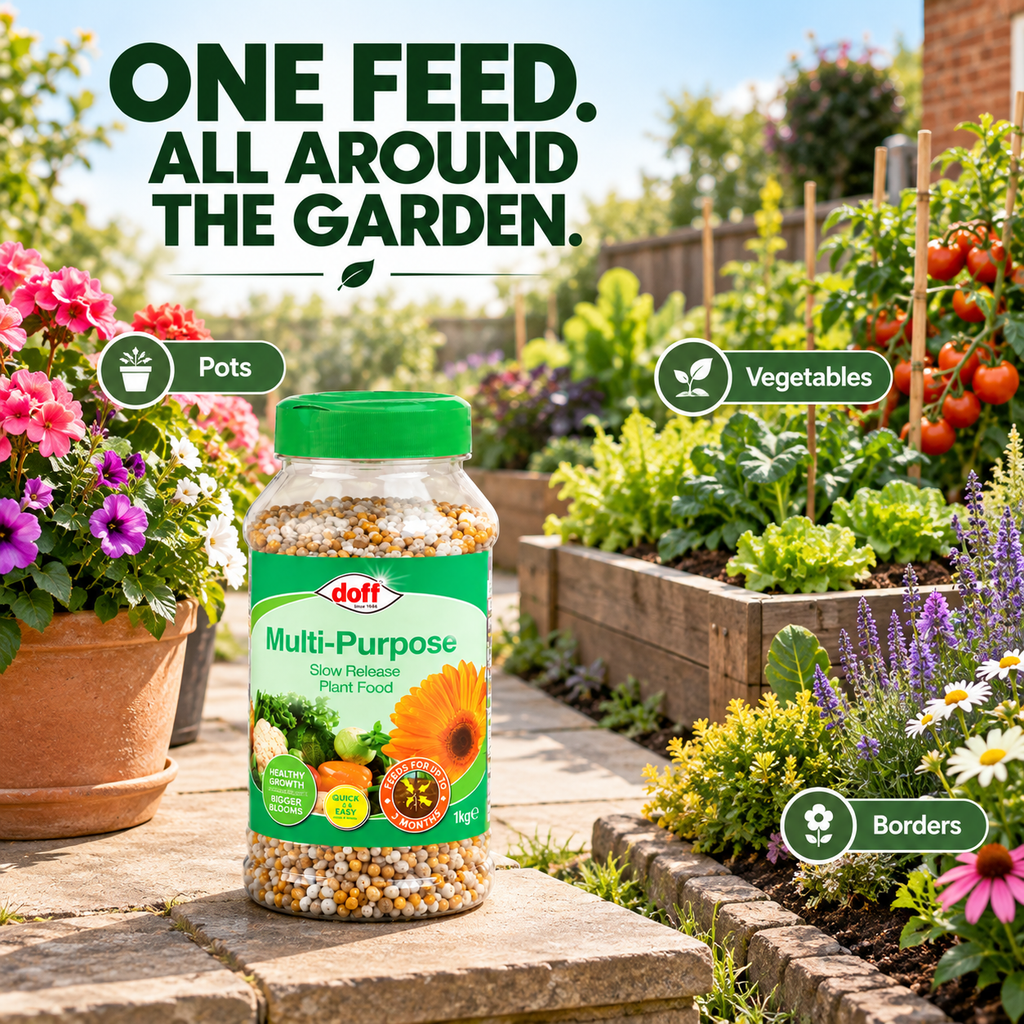 Doff Slow Release Plant Food 1kg – 3 Month Feed