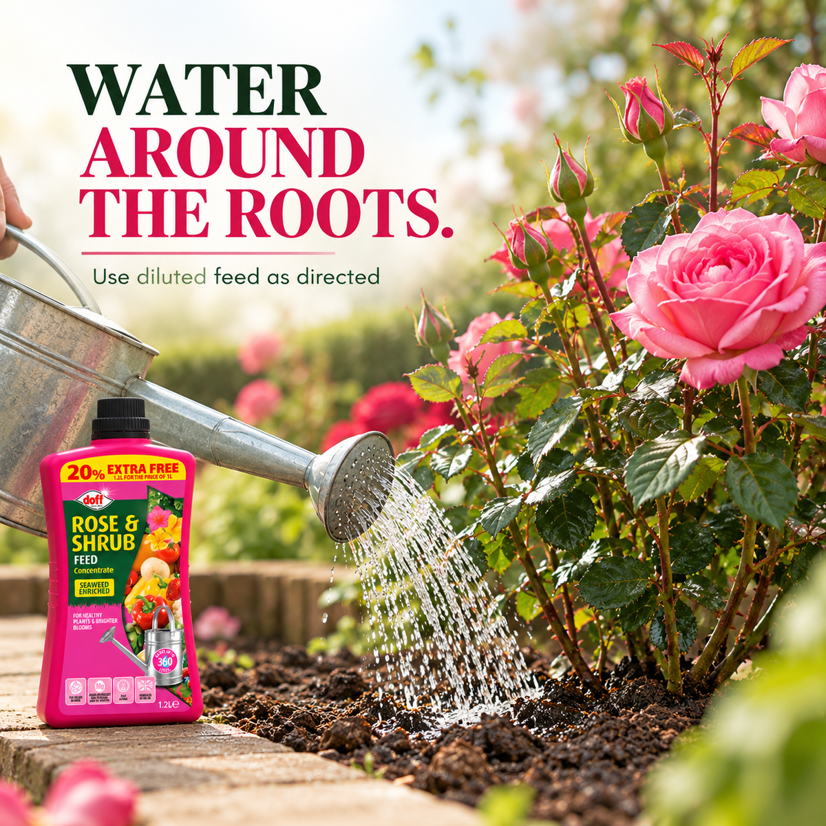 Doff Rose Plant Feed 1.2L – 360L Concentrate