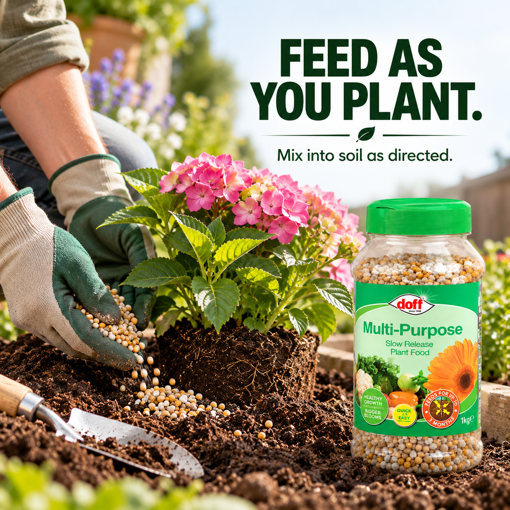 Doff Slow Release Plant Food 1kg – 3 Month Feed