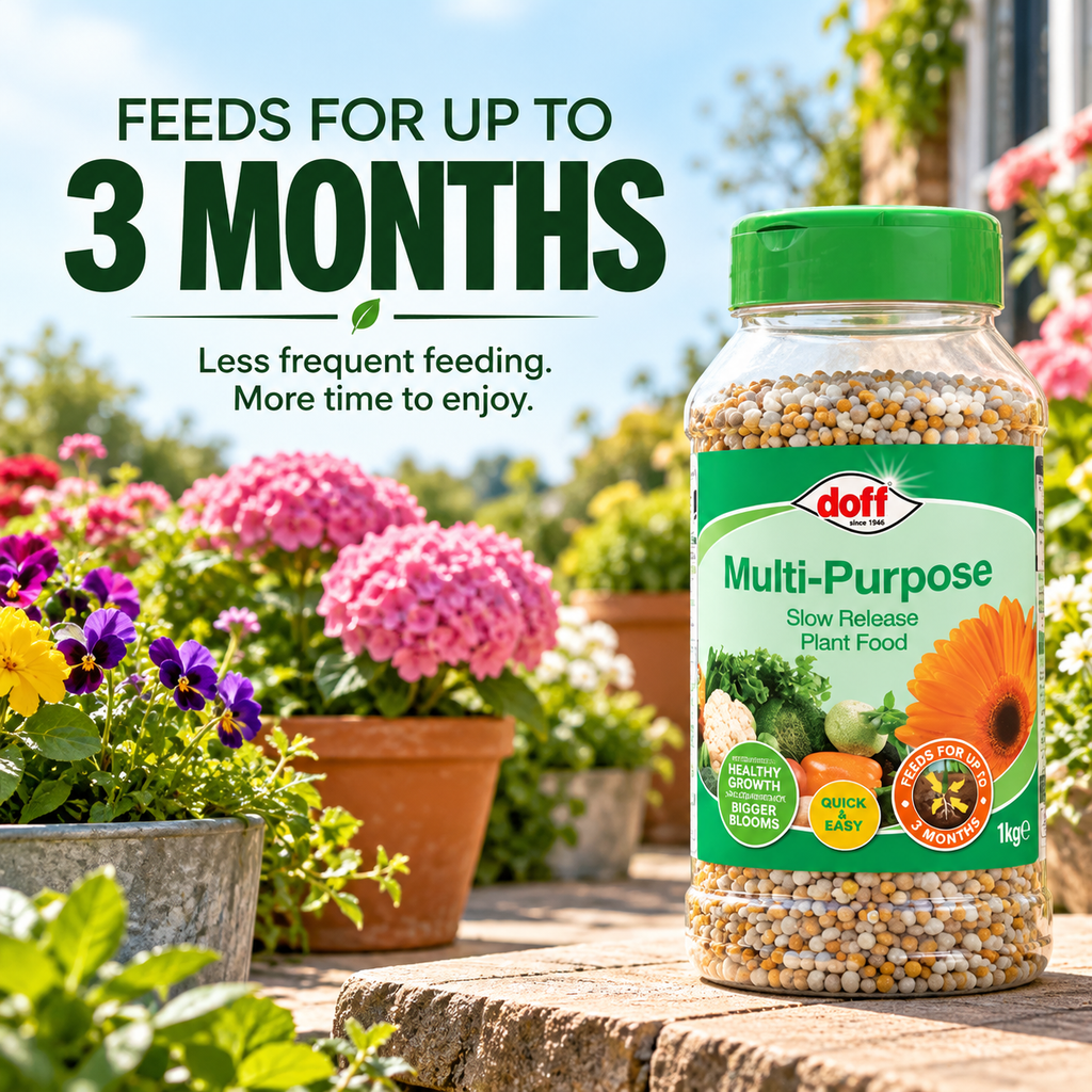 Doff Slow Release Plant Food 1kg – 3 Month Feed