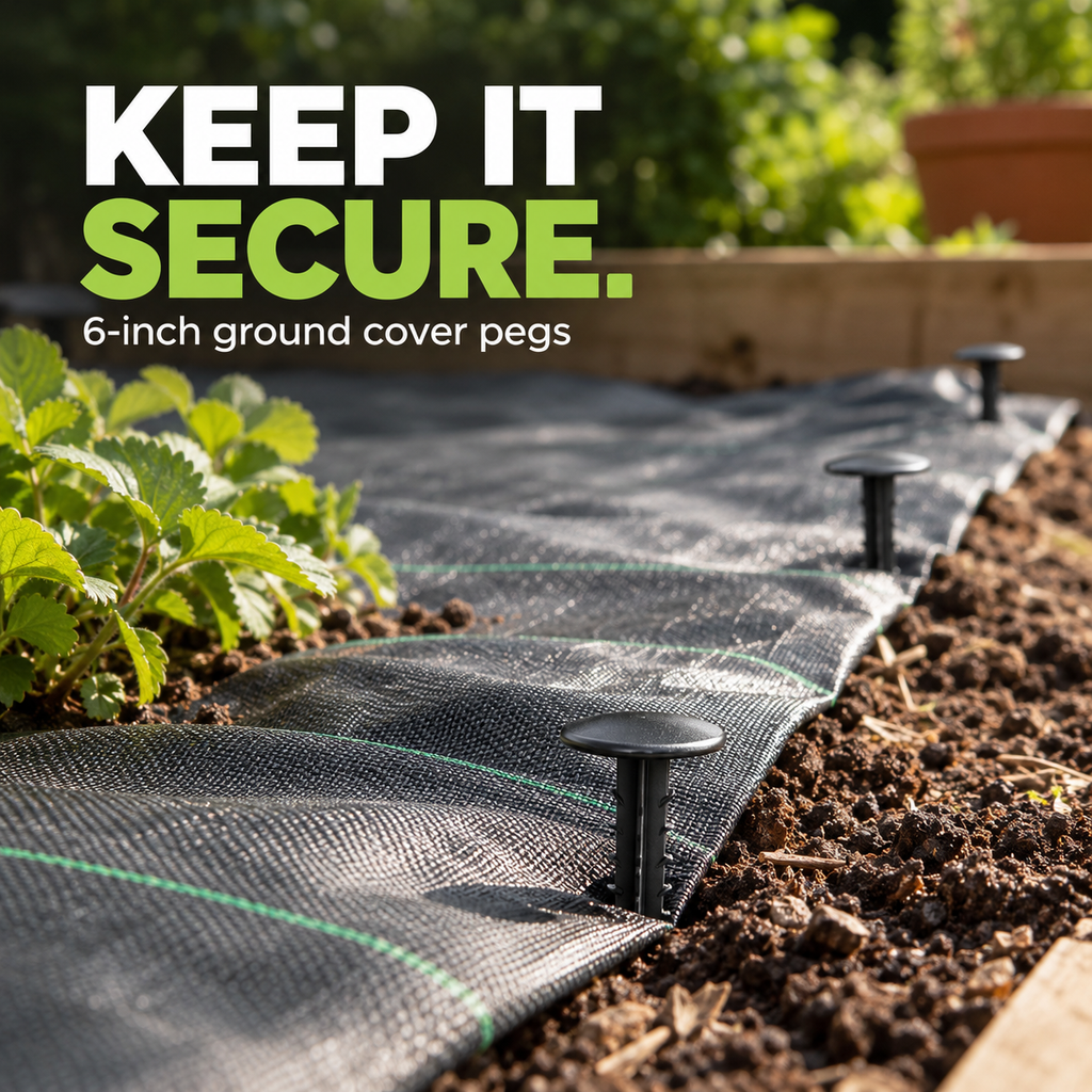 Ground Cover Pegs 10 Pack – Rust Proof Plastic