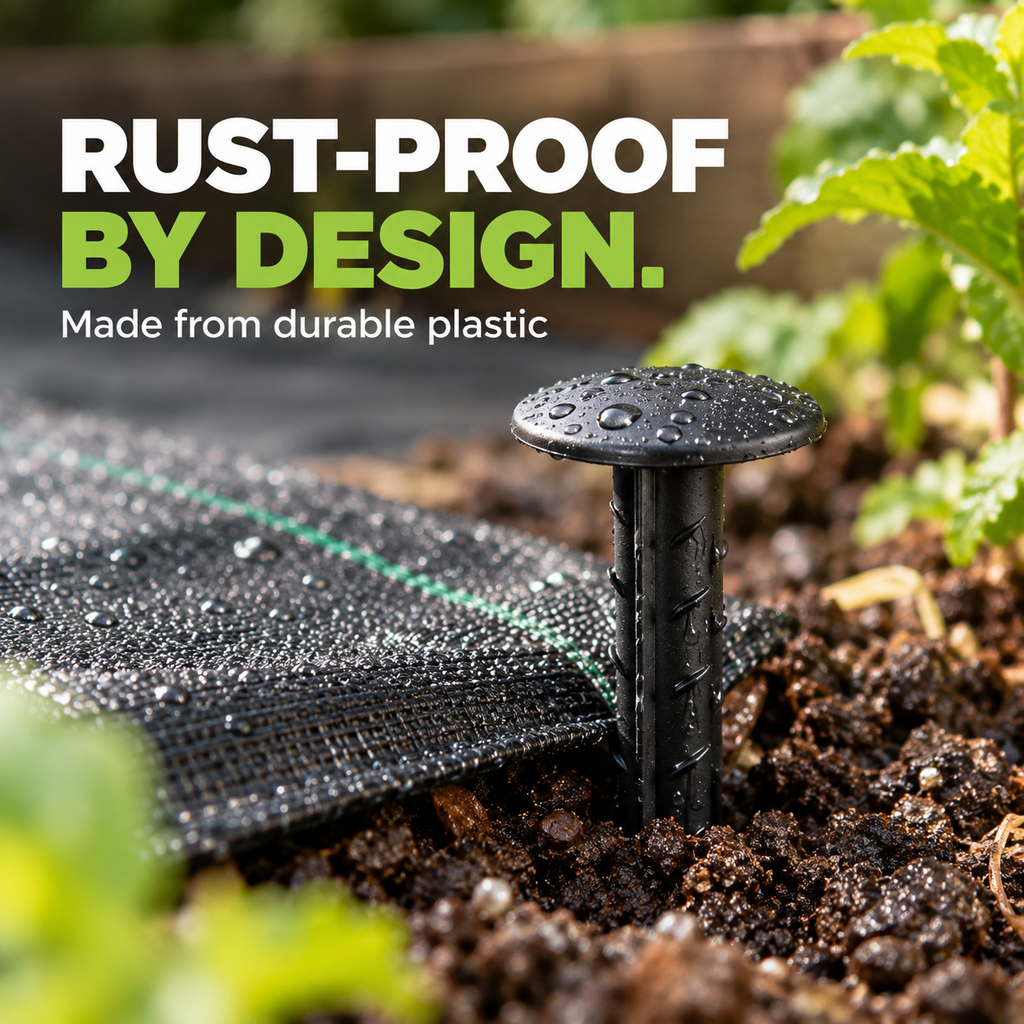 Ground Cover Pegs 10 Pack – Rust Proof Plastic