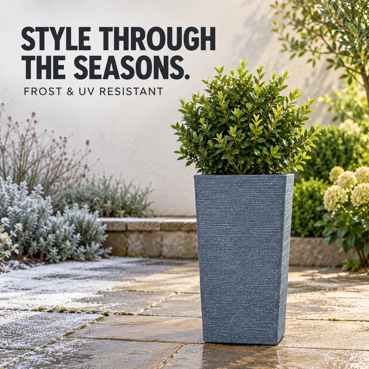 Moorgreen Malahide Tall Outdoor Planter – Frost Resistant