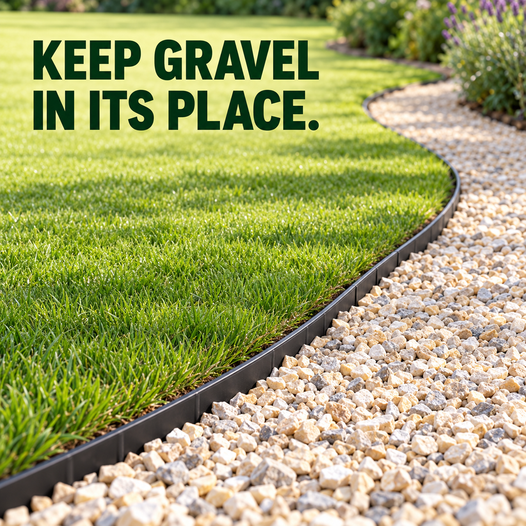 Moorgreen Flexible Lawn Edging – 12m with 60 Pegs