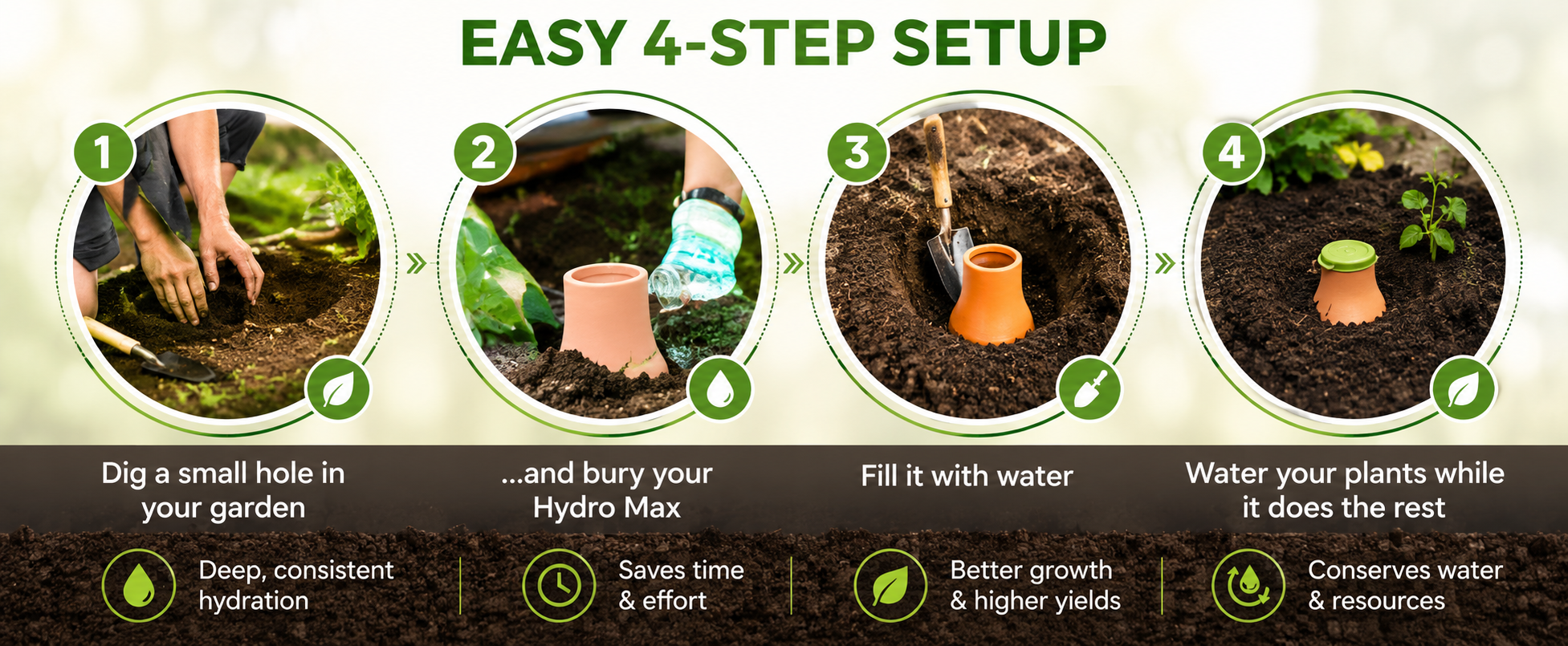 Biogreen Hydro Max Olla Watering System – Self-Regulating