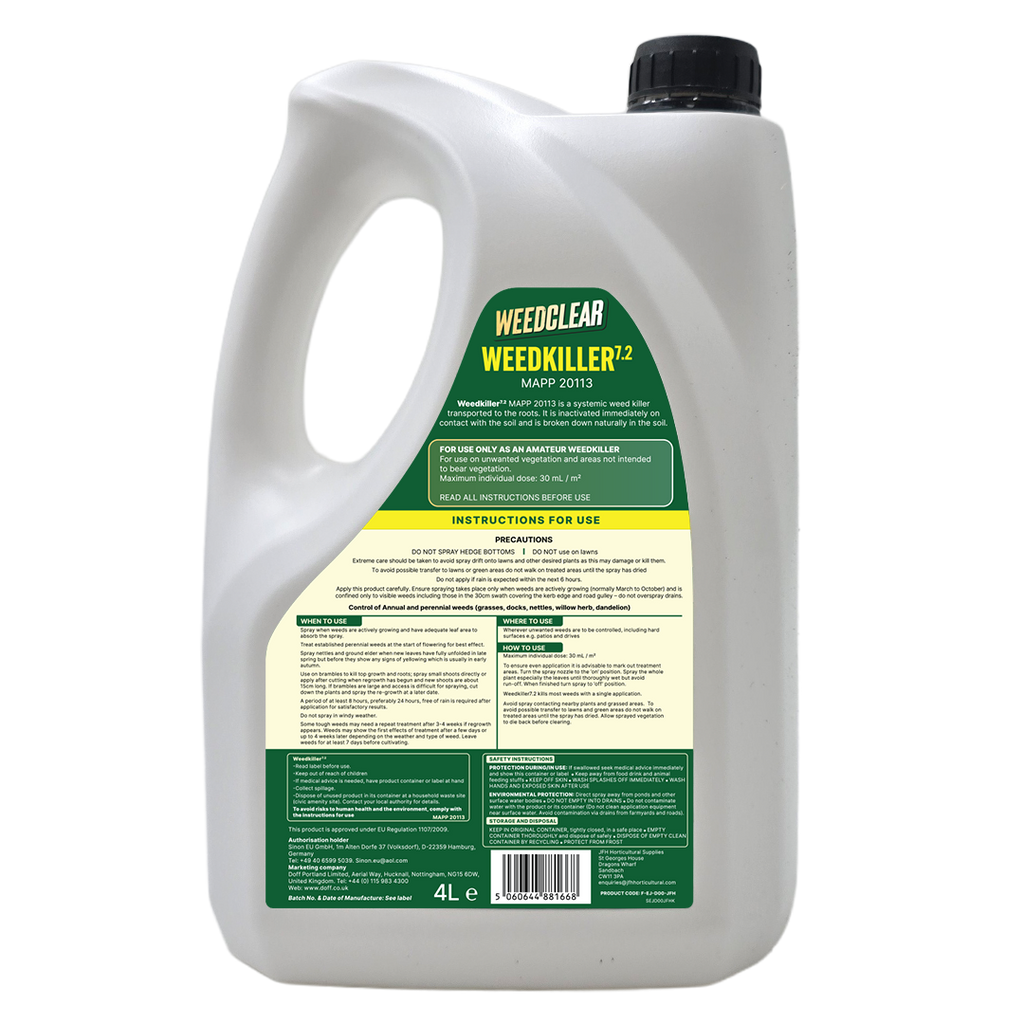 WeedClear Weedkiller 7.2 – 4L Ready-to-Use