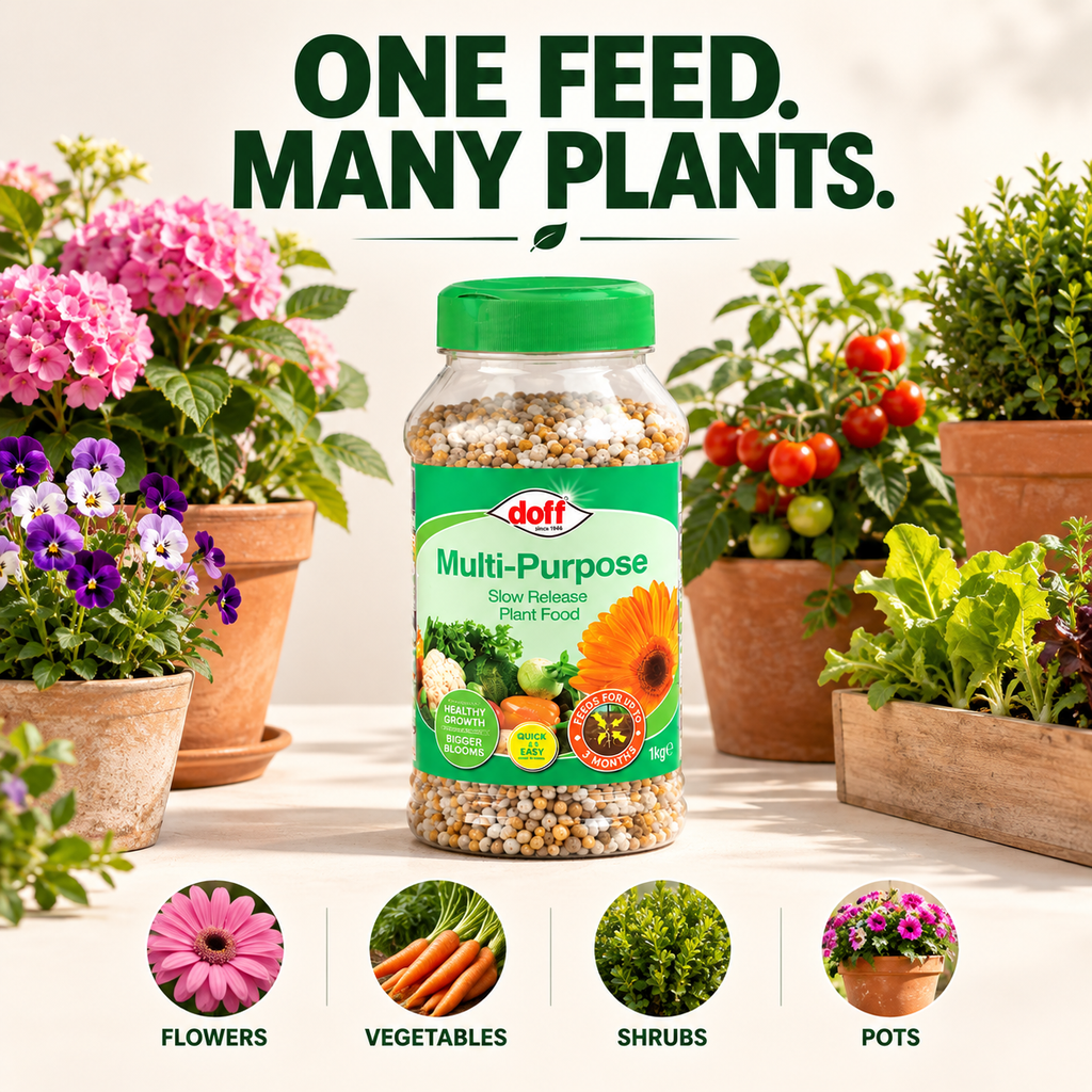Doff Slow Release Plant Food 1kg – 3 Month Feed