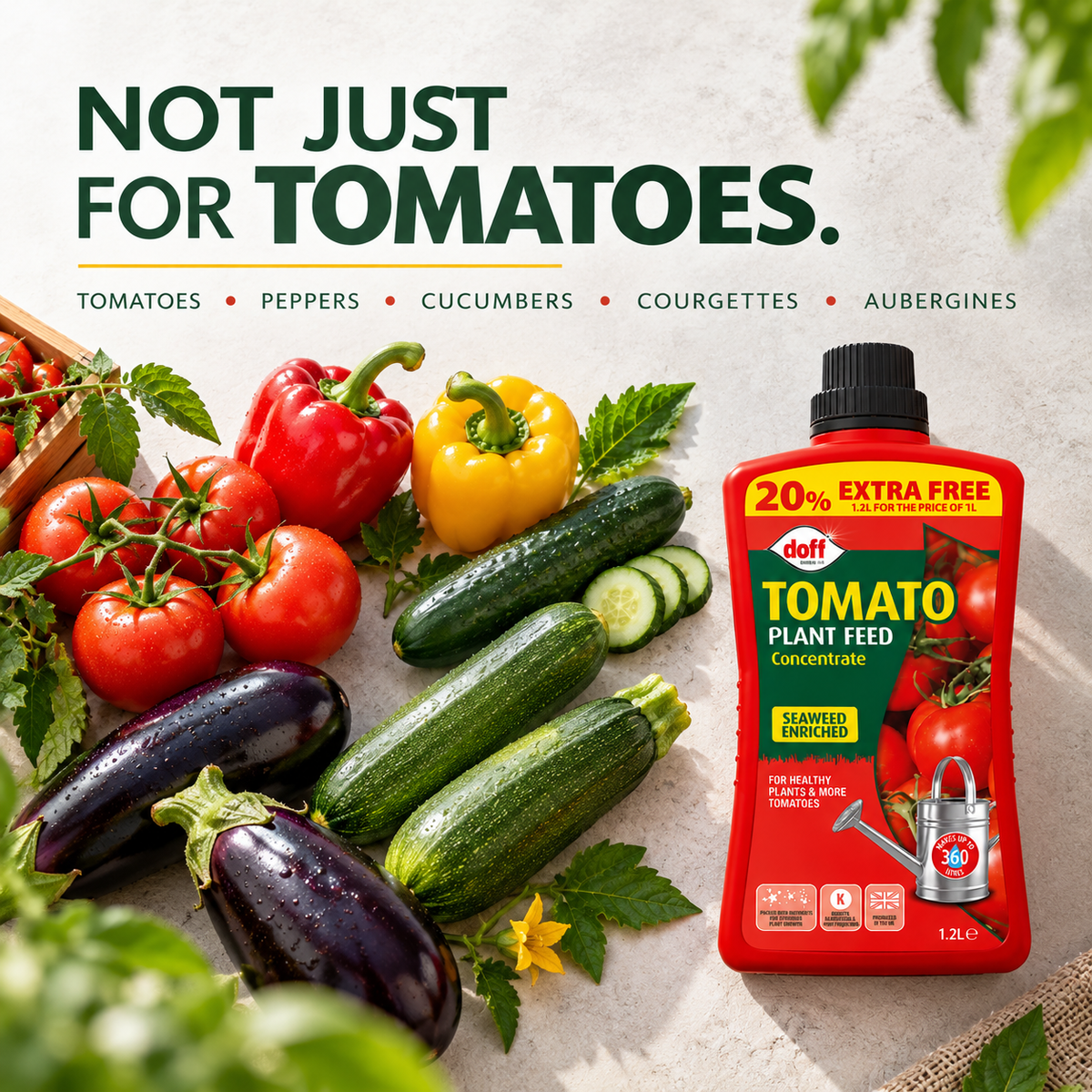 Doff Tomato Plant Feed 1.2L – High Potash Formula