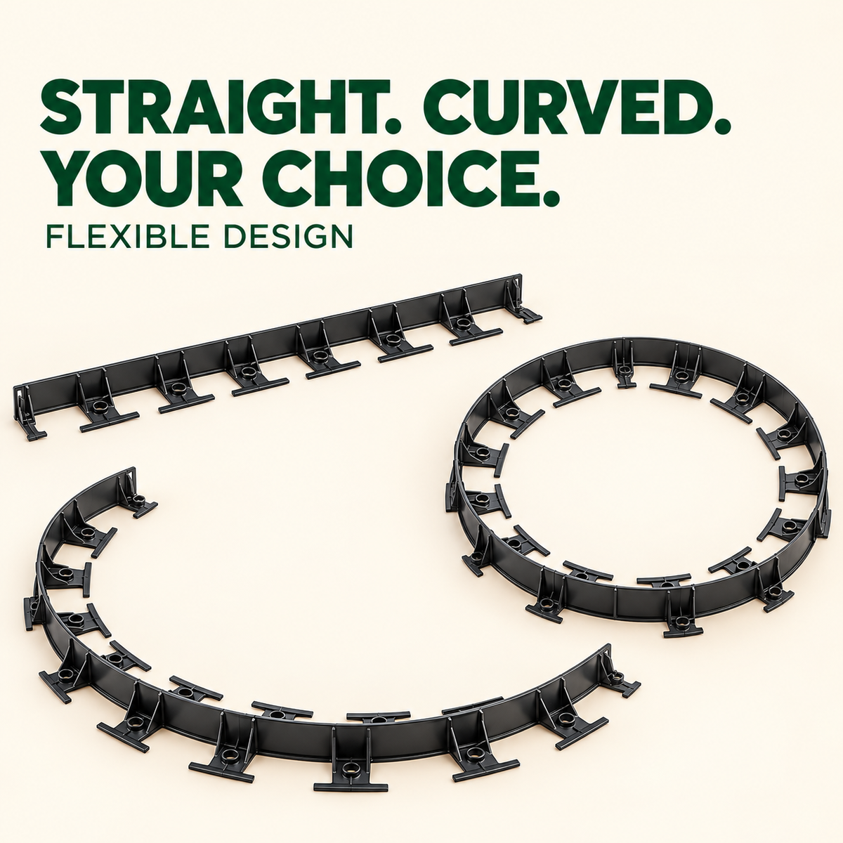 Moorgreen Flexible Lawn Edging – 12m with 60 Pegs