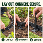 Moorgreen Flexible Lawn Edging – 12m with 60 Pegs