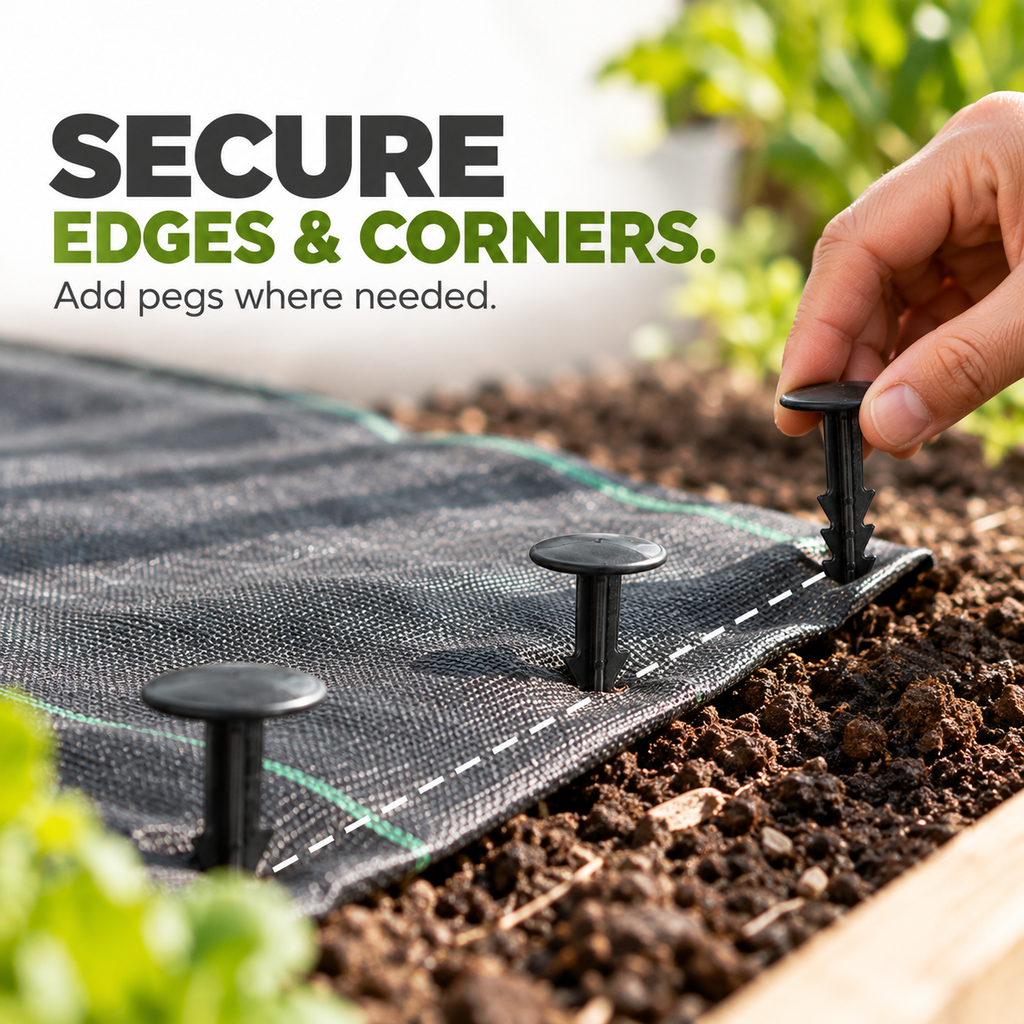 Ground Cover Pegs 10 Pack – Rust Proof Plastic