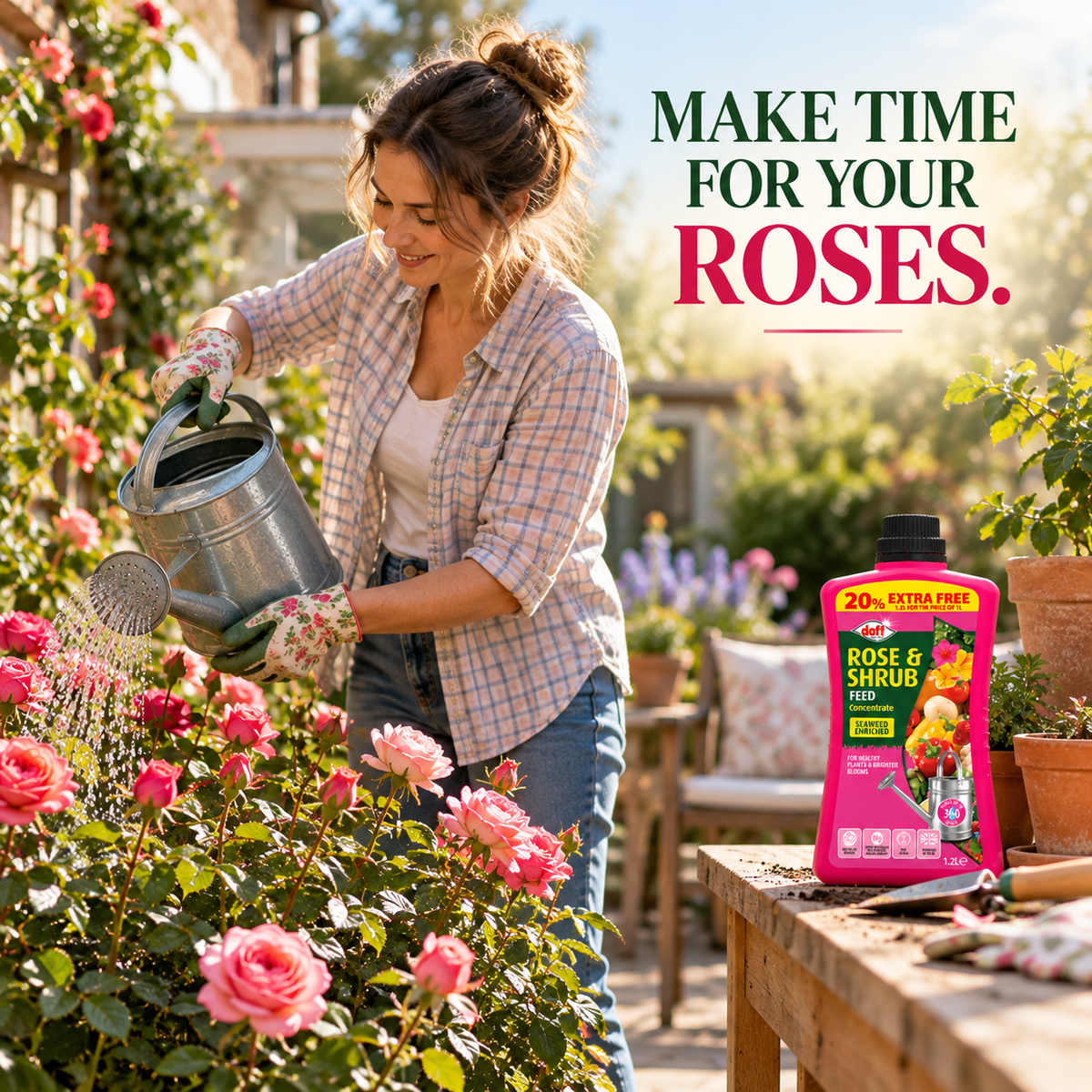 Doff Rose Plant Feed 1.2L – 360L Concentrate