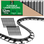 Moorgreen Flexible Lawn Edging – 12m with 60 Pegs