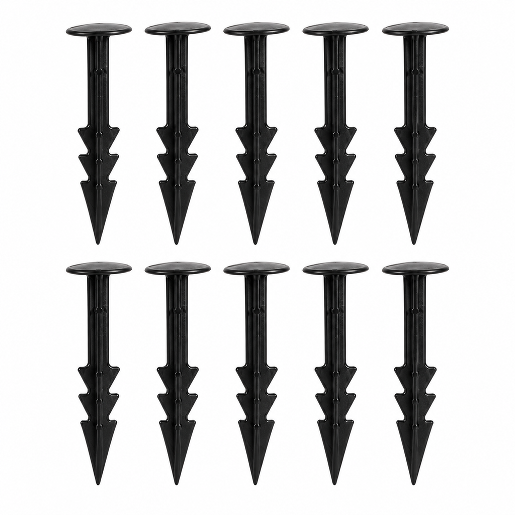 Ground Cover Pegs 10 Pack – Rust Proof Plastic
