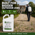 Rosate 360 TF 5L used for professional weed control and maintenance of large gravel outdoor areas