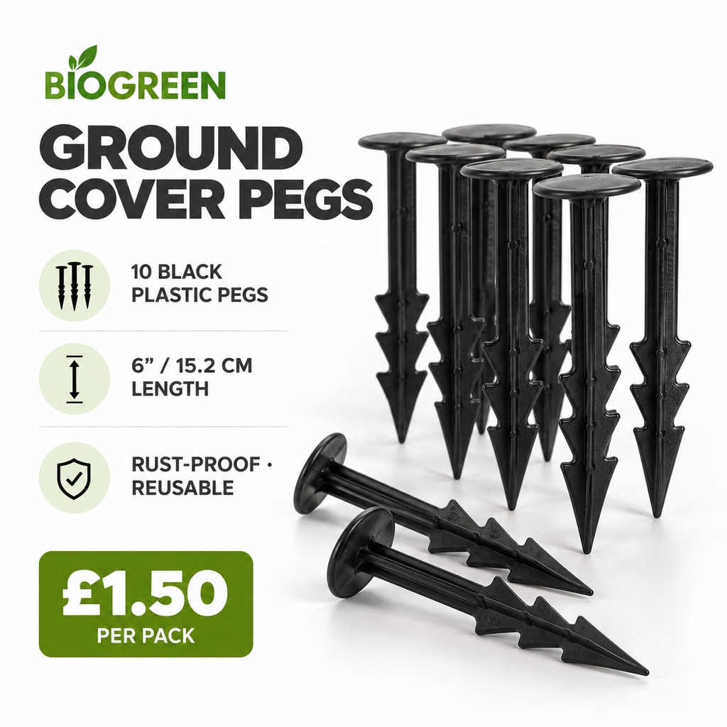 Ground Cover Pegs 10 Pack – Rust Proof Plastic
